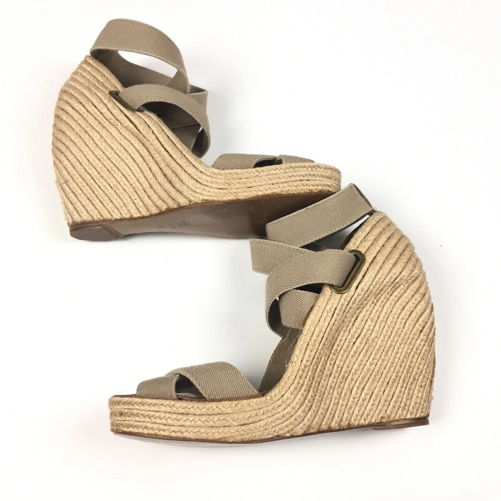 Jean-Michel Cazabat Zesta Wedge Espadrilles Women’s Sz‎ 11 US